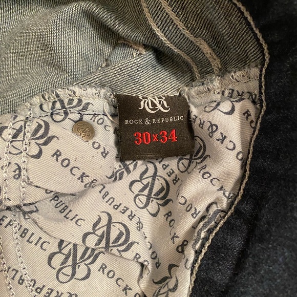 Men’s 30x34 Rock & Republic Slim Straight Jeans - Picture 9 of 10